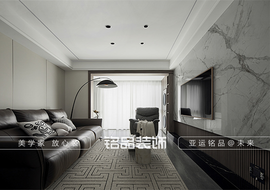 金华    现代意式装修风格  95㎡       三室两厅装修案例效果图