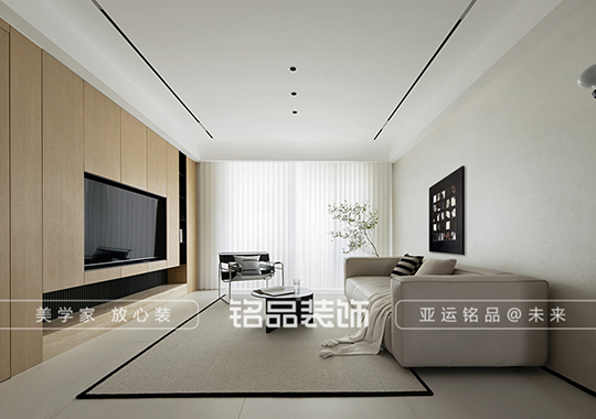 金华    现代原木装修风格 138㎡       三室两厅装修案例效果图