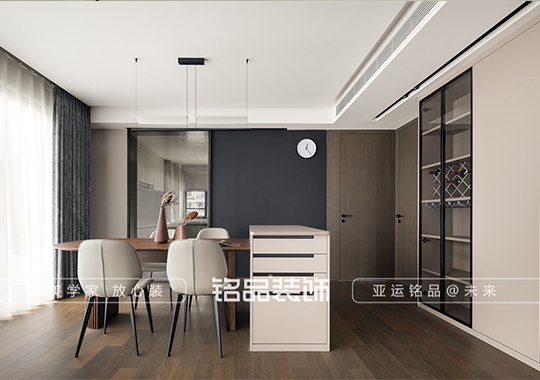 金华   现代原木装修风格 138㎡   三室两厅装修案例效果图